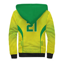 Custom Brazil World Football Legacy Sherpa Hoodie 5 Times History Champions - Wonder Print Shop