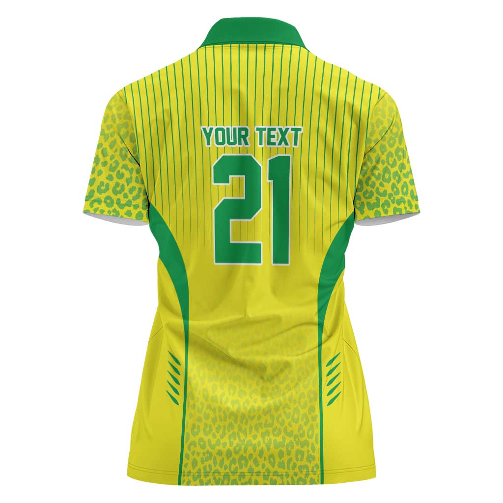 Custom Brazil World Football Legacy Women Polo Shirt 5 Times History Champions - Wonder Print Shop