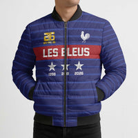 Custom France WC26 Future Champions Bomber Puffer Jacket Past Champions Future Legends - Wonder Print Shop