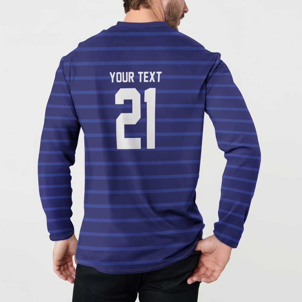 Custom France WC26 Future Champions Button Sweatshirt Past Champions Future Legends - Wonder Print Shop