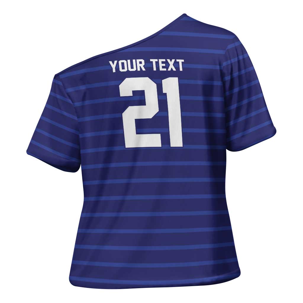 Custom France WC26 Future Champions Cross Shoulder Shirt Past Champions Future Legends - Wonder Print Shop