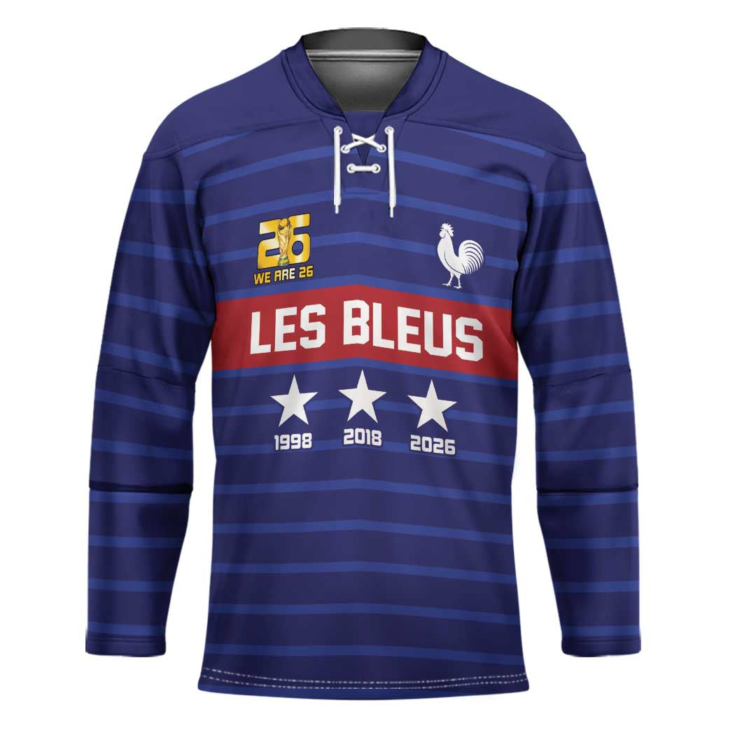 Custom France WC26 Future Champions Hockey Jersey Past Champions Future Legends - Wonder Print Shop