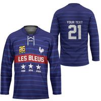 Custom France WC26 Future Champions Hockey Jersey Past Champions Future Legends - Wonder Print Shop