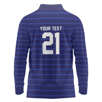 Custom France WC26 Future Champions Long Sleeve Polo Shirt Past Champions Future Legends - Wonder Print Shop