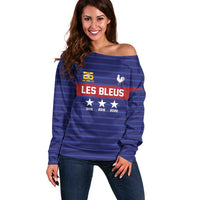 Custom France WC26 Future Champions Off Shoulder Sweater Past Champions Future Legends - Wonder Print Shop