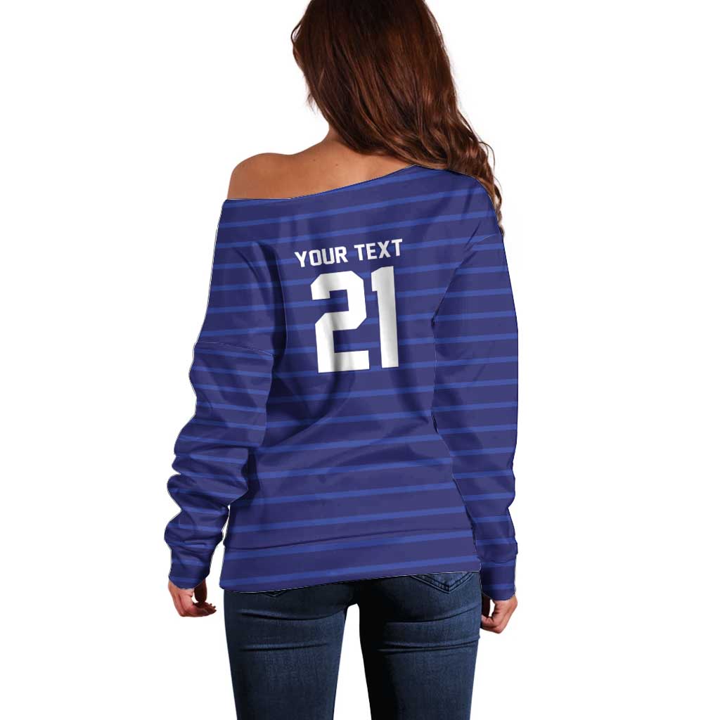 Custom France WC26 Future Champions Off Shoulder Sweater Past Champions Future Legends - Wonder Print Shop