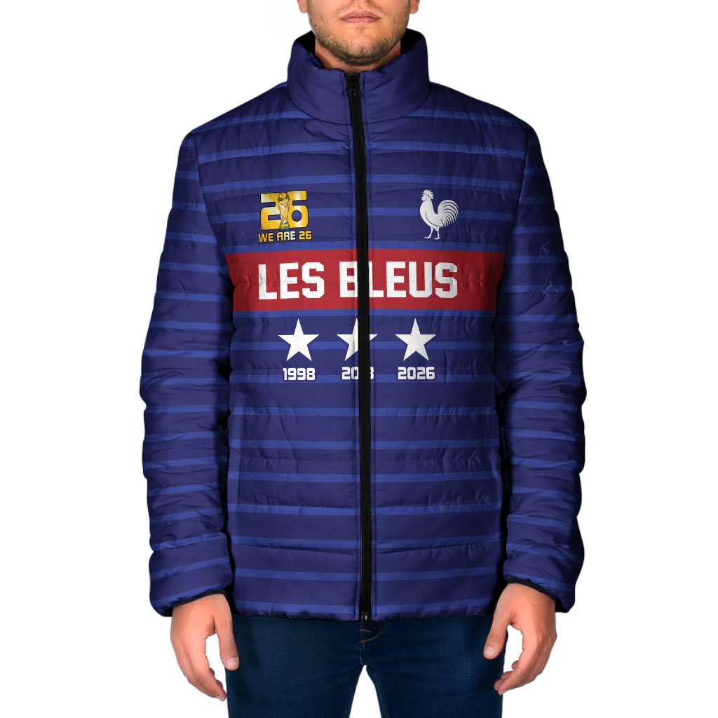 Custom France WC26 Future Champions Padded Jacket Past Champions Future Legends - Wonder Print Shop