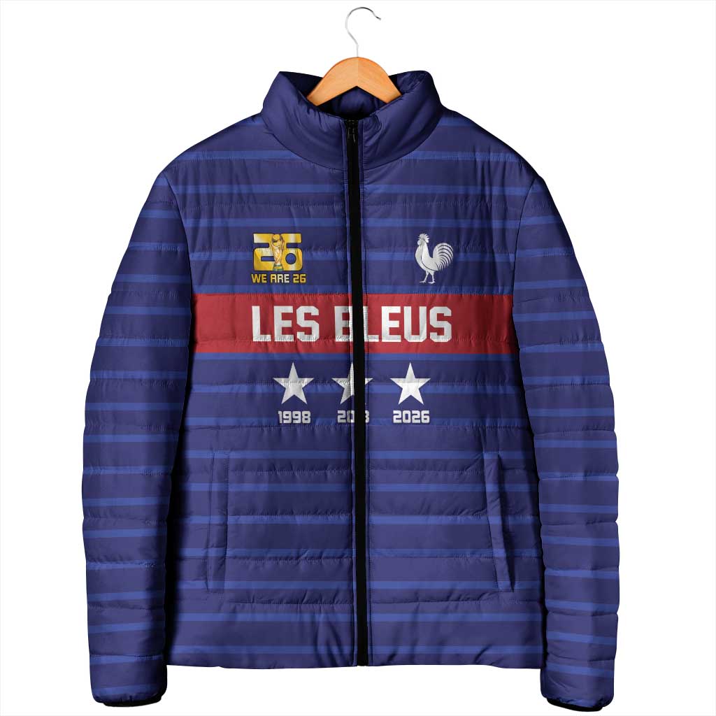 Custom France WC26 Future Champions Padded Jacket Past Champions Future Legends - Wonder Print Shop