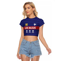 Custom France WC26 Future Champions Raglan Cropped T Shirt Past Champions Future Legends - Wonder Print Shop