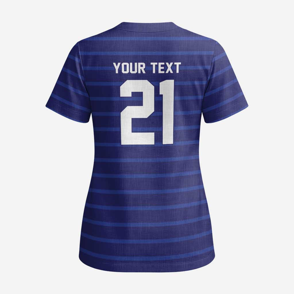 Custom France WC26 Future Champions Scrub Top Past Champions Future Legends - Wonder Print Shop