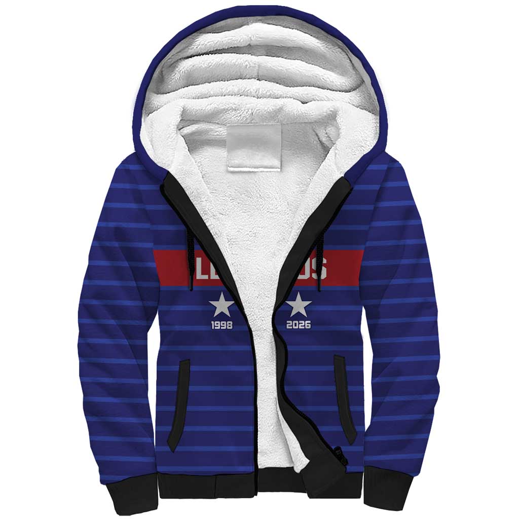 Custom France WC26 Future Champions Sherpa Hoodie Past Champions Future Legends - Wonder Print Shop