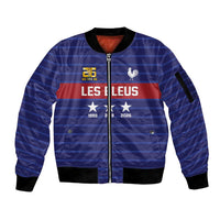 Custom France WC26 Future Champions Sleeve Zip Bomber Jacket Past Champions Future Legends - Wonder Print Shop
