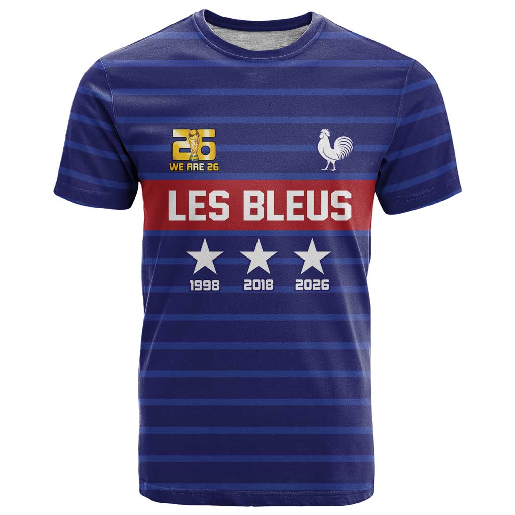 Custom France WC26 Future Champions T Shirt Past Champions Future Legends - Wonder Print Shop