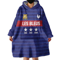 Custom France WC26 Future Champions Wearable Blanket Hoodie Past Champions Future Legends - Wonder Print Shop