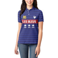 Custom France WC26 Future Champions Women Polo Shirt Past Champions Future Legends - Wonder Print Shop