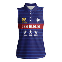Custom France WC26 Future Champions Women Sleeveless Polo Shirt Past Champions Future Legends - Wonder Print Shop