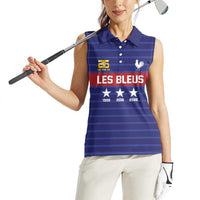 Custom France WC26 Future Champions Women Sleeveless Polo Shirt Past Champions Future Legends - Wonder Print Shop