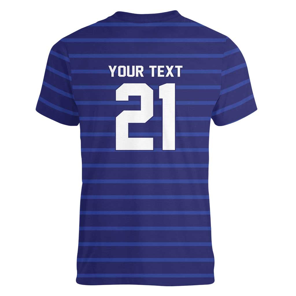 Custom France WC26 Future Champions Women V-Neck T-Shirt Past Champions Future Legends - Wonder Print Shop