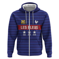 Custom France WC26 Future Champions Zip Hoodie Past Champions Future Legends - Wonder Print Shop