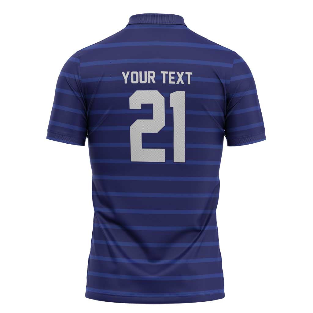 Custom France WC26 Future Champions Zipper Polo Shirt Past Champions Future Legends - Wonder Print Shop