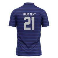 Custom France WC26 Future Champions Zipper Polo Shirt Past Champions Future Legends - Wonder Print Shop