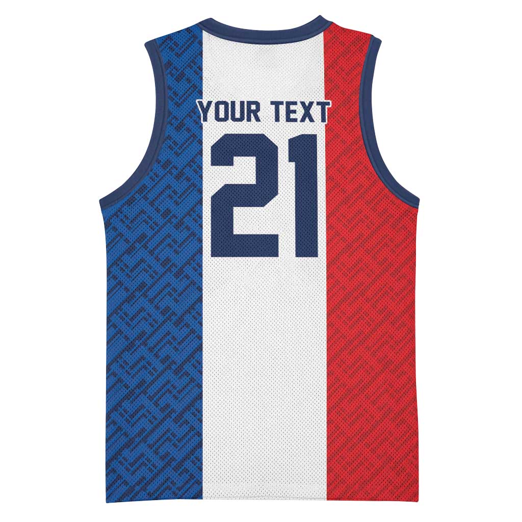Custom France World Football Legacy Basketball Jersey 2 Times History Champions - Wonder Print Shop