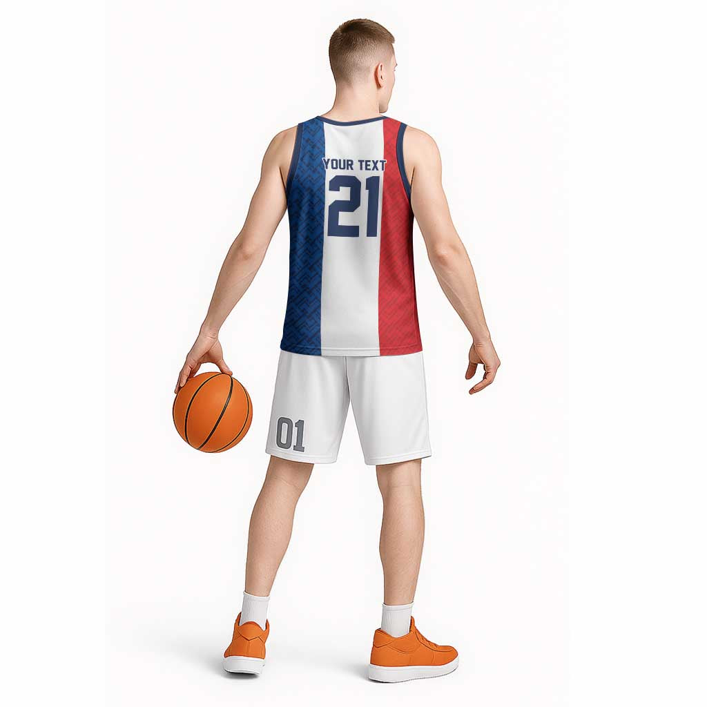 Custom France World Football Legacy Basketball Jersey 2 Times History Champions - Wonder Print Shop