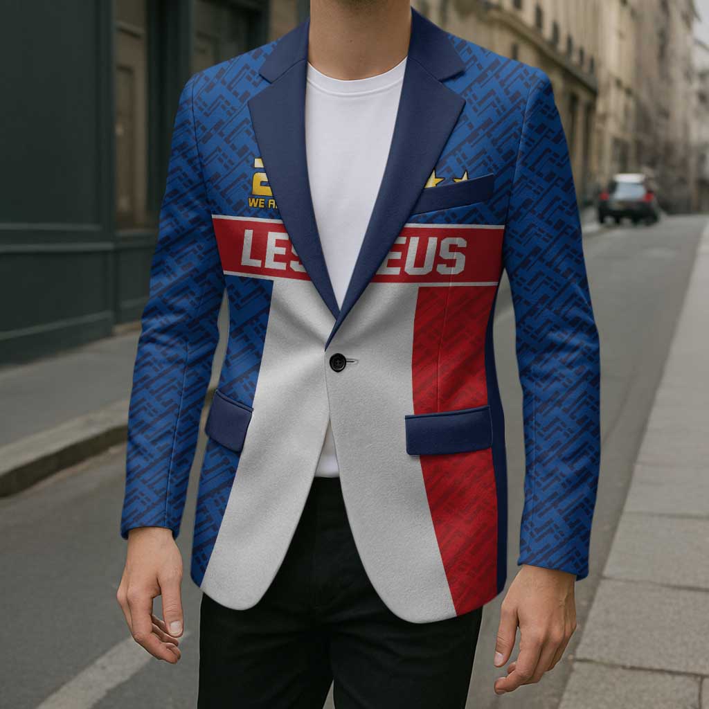 Custom France World Football Legacy Blazer 2 Times History Champions - Wonder Print Shop