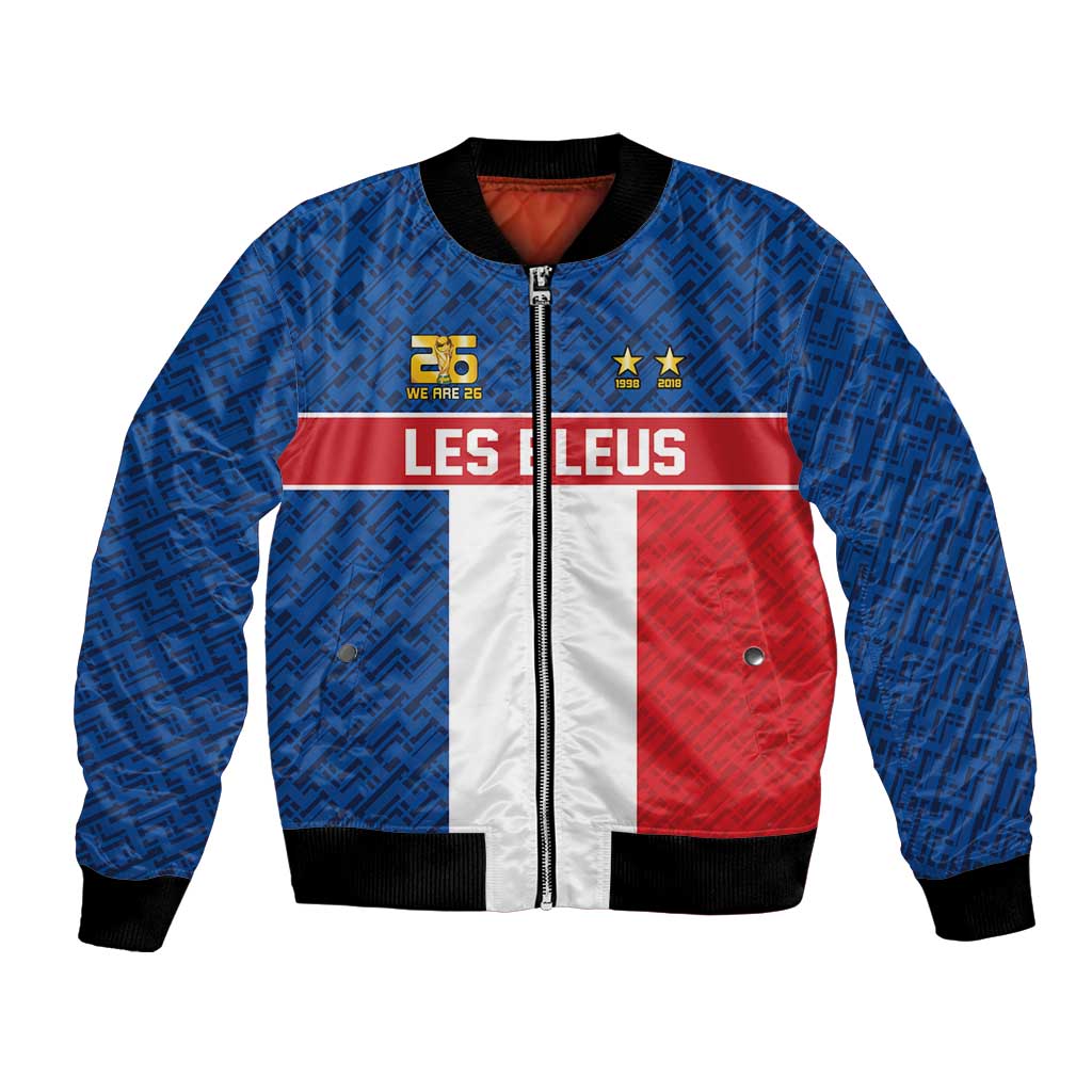 Custom France World Football Legacy Bomber Jacket 2 Times History Champions - Wonder Print Shop