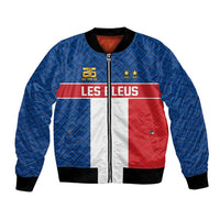 Custom France World Football Legacy Bomber Jacket 2 Times History Champions - Wonder Print Shop