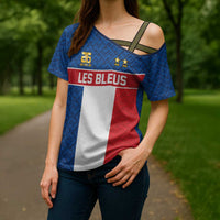 Custom France World Football Legacy Cross Shoulder Shirt 2 Times History Champions - Wonder Print Shop