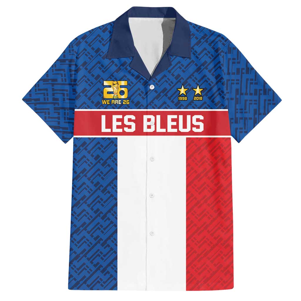 Custom France World Football Legacy Hawaiian Shirt 2 Times History Champions - Wonder Print Shop