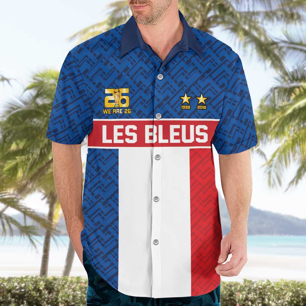 Custom France World Football Legacy Hawaiian Shirt 2 Times History Champions - Wonder Print Shop