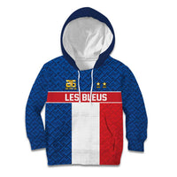 Custom France World Football Legacy Kid Hoodie 2 Times History Champions - Wonder Print Shop