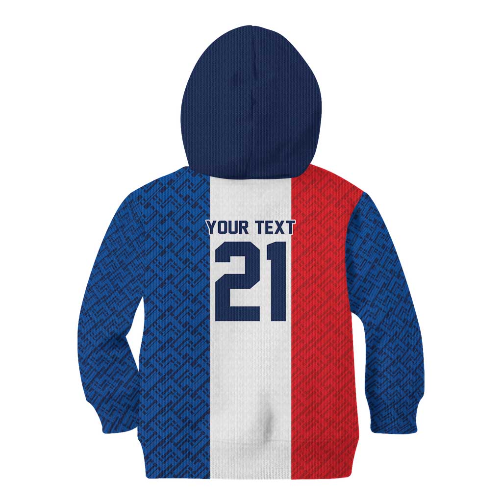 Custom France World Football Legacy Kid Hoodie 2 Times History Champions - Wonder Print Shop