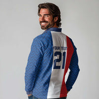 Custom France World Football Legacy Long Sleeve Polo Shirt 2 Times History Champions - Wonder Print Shop