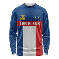 Custom France World Football Legacy Long Sleeve Shirt 2 Times History Champions - Wonder Print Shop
