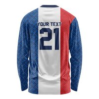 Custom France World Football Legacy Long Sleeve Shirt 2 Times History Champions - Wonder Print Shop