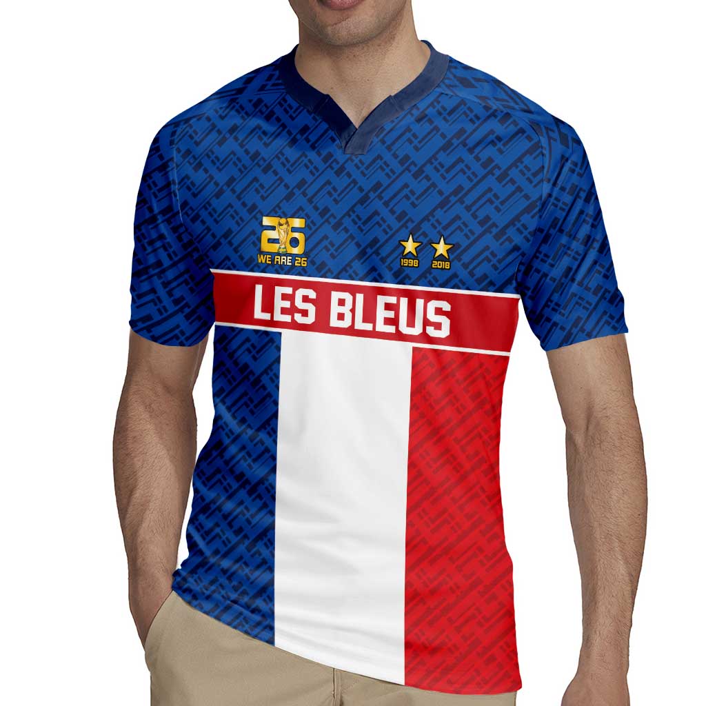 Custom France World Football Legacy Rugby Jersey 2 Times History Champions - Wonder Print Shop