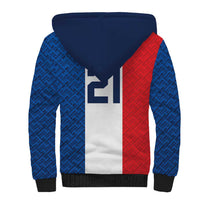 Custom France World Football Legacy Sherpa Hoodie 2 Times History Champions - Wonder Print Shop