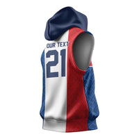 Custom France World Football Legacy Sleeveless Hoodie 2 Times History Champions - Wonder Print Shop