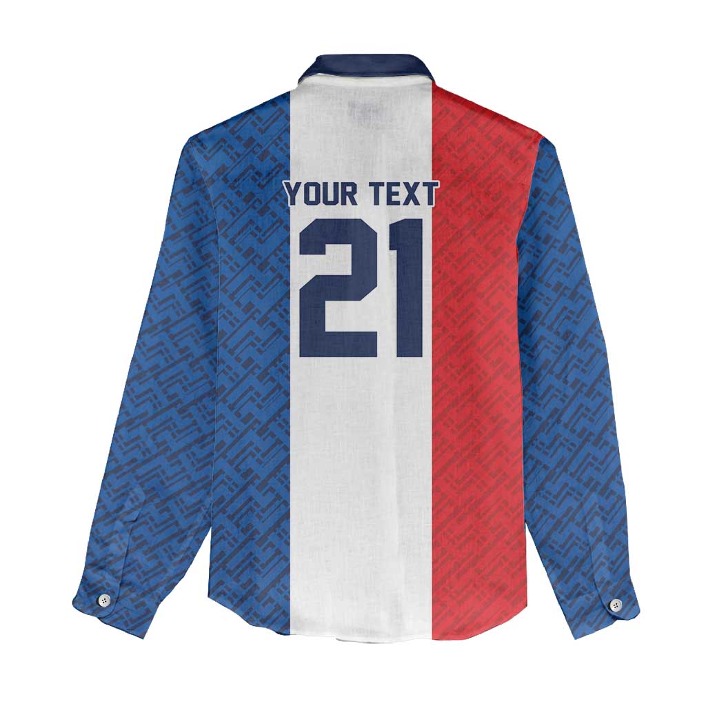 Custom France World Football Legacy Women Casual Shirt 2 Times History Champions - Wonder Print Shop