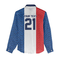 Custom France World Football Legacy Women Casual Shirt 2 Times History Champions - Wonder Print Shop