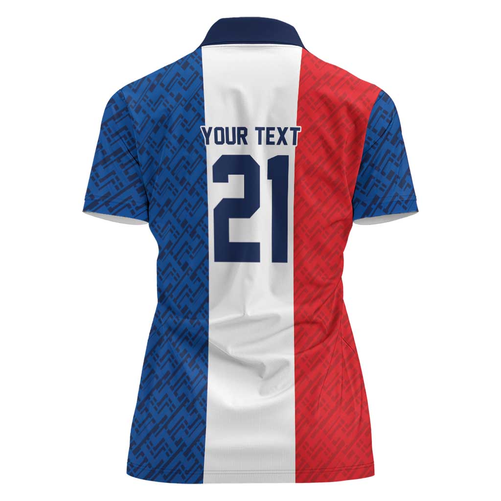 Custom France World Football Legacy Women Polo Shirt 2 Times History Champions - Wonder Print Shop