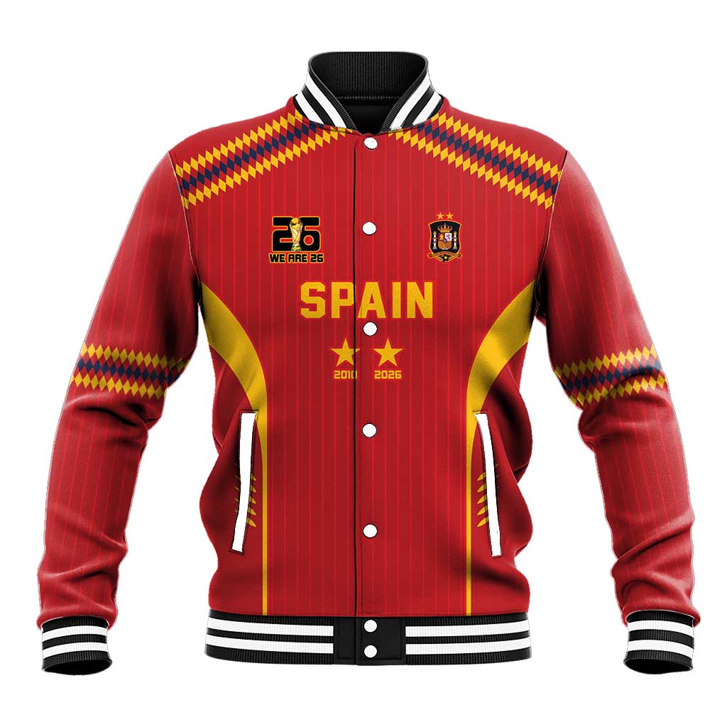 Custom Spain WC26 Future Champions Baseball Jacket Tiki Taka Football Era - Wonder Print Shop