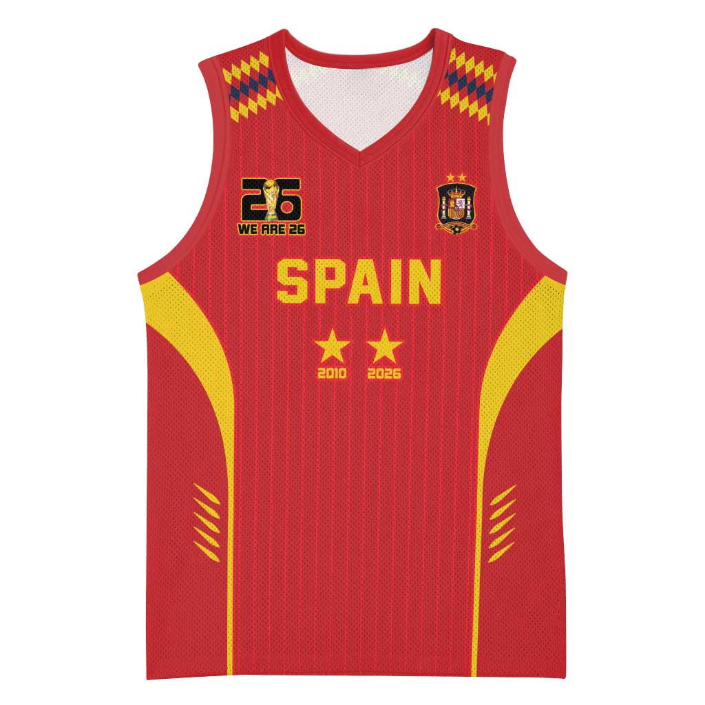 Custom Spain WC26 Future Champions Basketball Jersey Tiki Taka Football Era - Wonder Print Shop