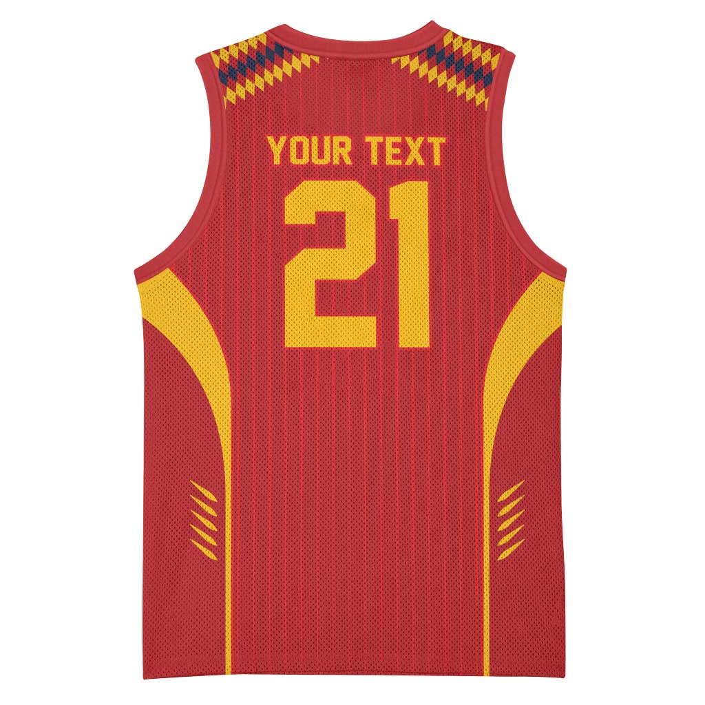 Custom Spain WC26 Future Champions Basketball Jersey Tiki Taka Football Era - Wonder Print Shop