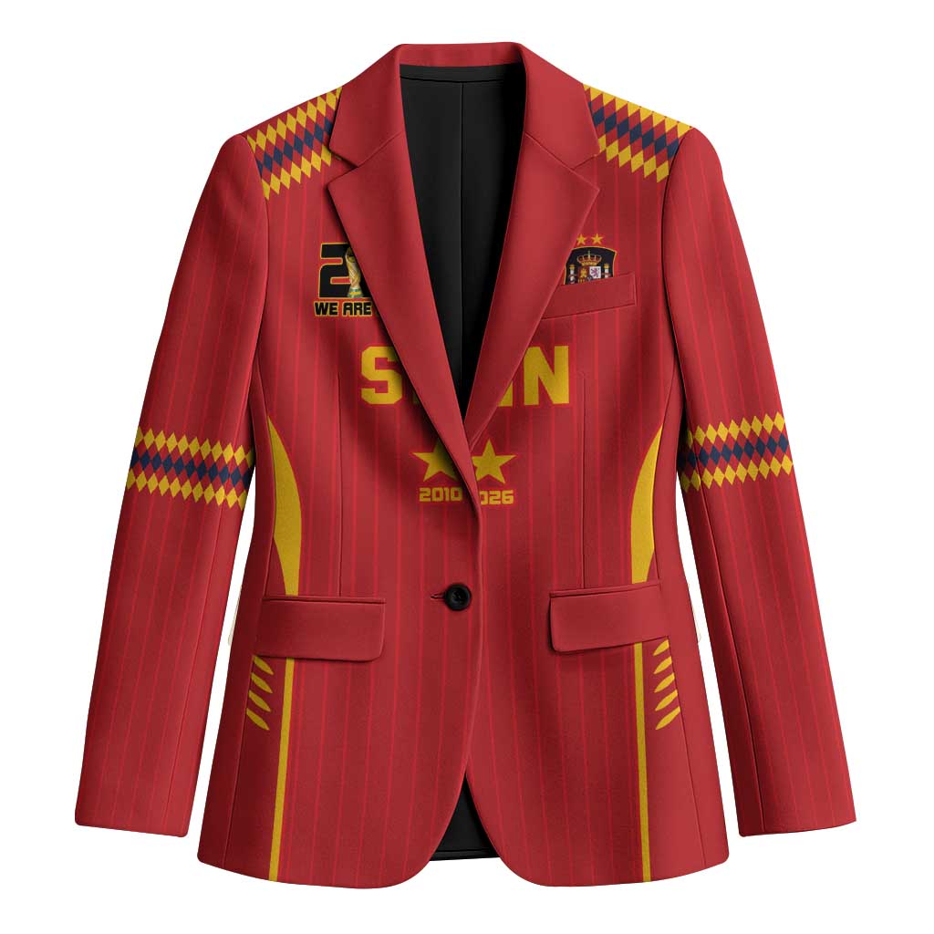Custom Spain WC26 Future Champions Blazer Tiki Taka Football Era - Wonder Print Shop
