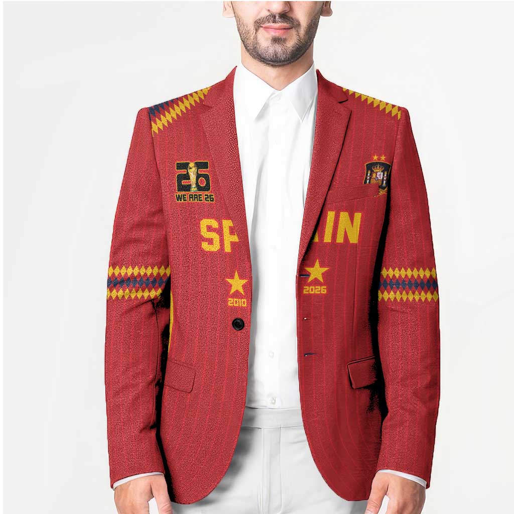 Custom Spain WC26 Future Champions Blazer Tiki Taka Football Era - Wonder Print Shop