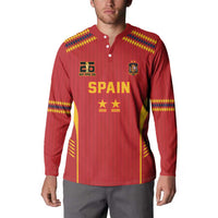 Custom Spain WC26 Future Champions Button Sweatshirt Tiki Taka Football Era - Wonder Print Shop